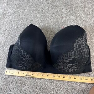 NWT Cacique Comfort Bliss Lightly Lined Full Coverage‎ Bra Black Floral Lace 42F